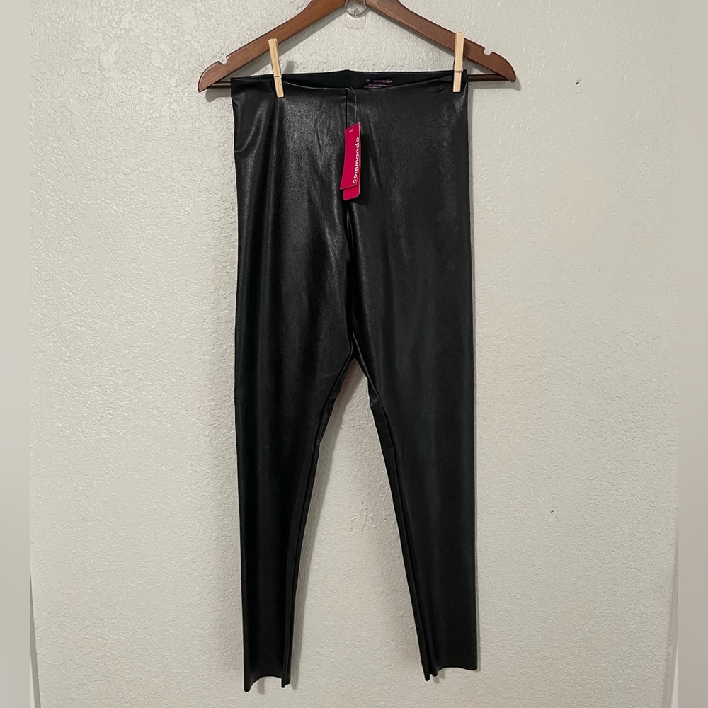 COMMANDO Faux stretch-leather leggings - Picture 4 of 12